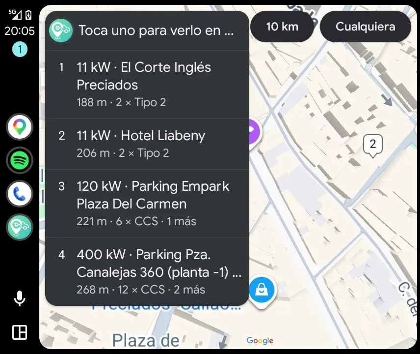 CargaLive — Android Auto