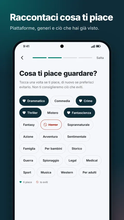 Scegli cosa ti piace guardare: generi e piattaforme